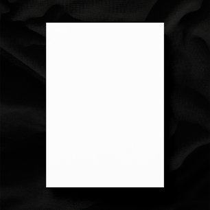 Plain White 3.5" x 5" Blank Wedding Thank You Card