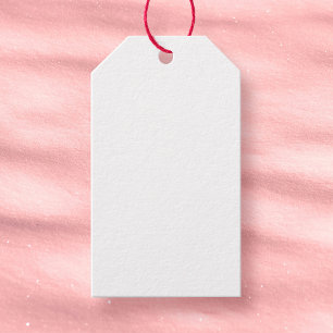 Plain White 3.5" x 5" Matte Blank Baby Shower Gift Tags