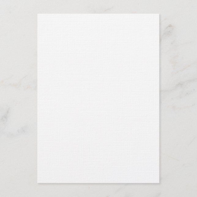 Plain White 4.5" x 6.25" Linen Blank Wedding Enclosure Card (Front)