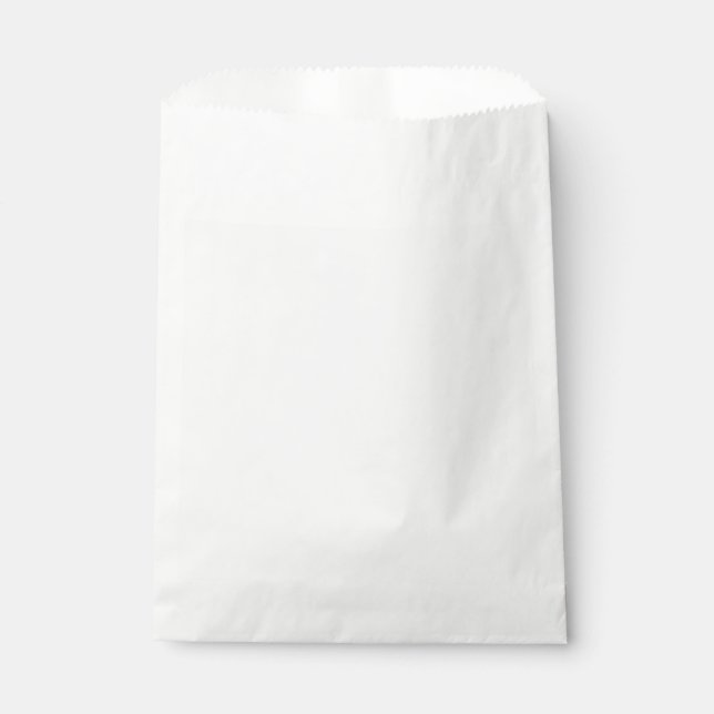 Plain White 5.75" x 8" Blank Birthday Party Favor Bag (Front)