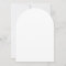 Plain White 5" x 7" Arch Blank Birthday Party