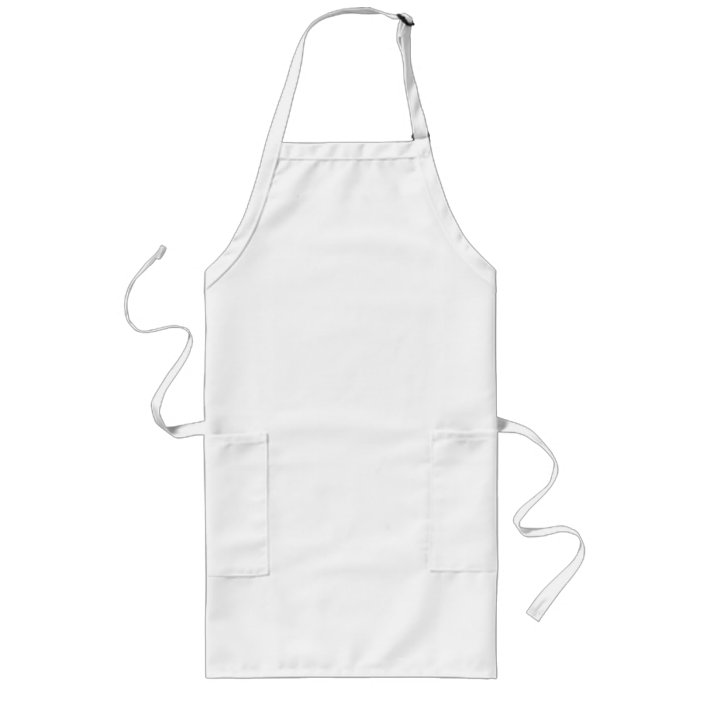 plain white apron