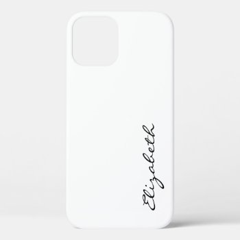 Plain White Background Iphone 12 Pro Case by NhanNgo at Zazzle