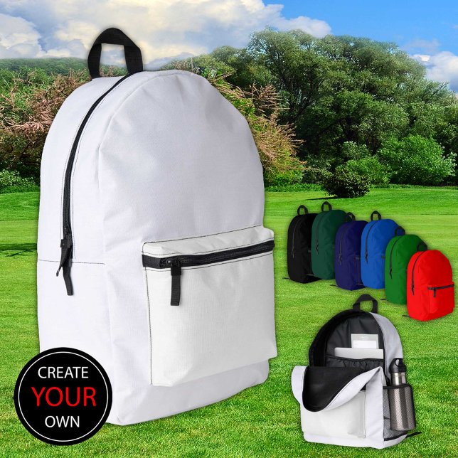 Plain White Backpack, Bag / Customize (Creator Uploaded)