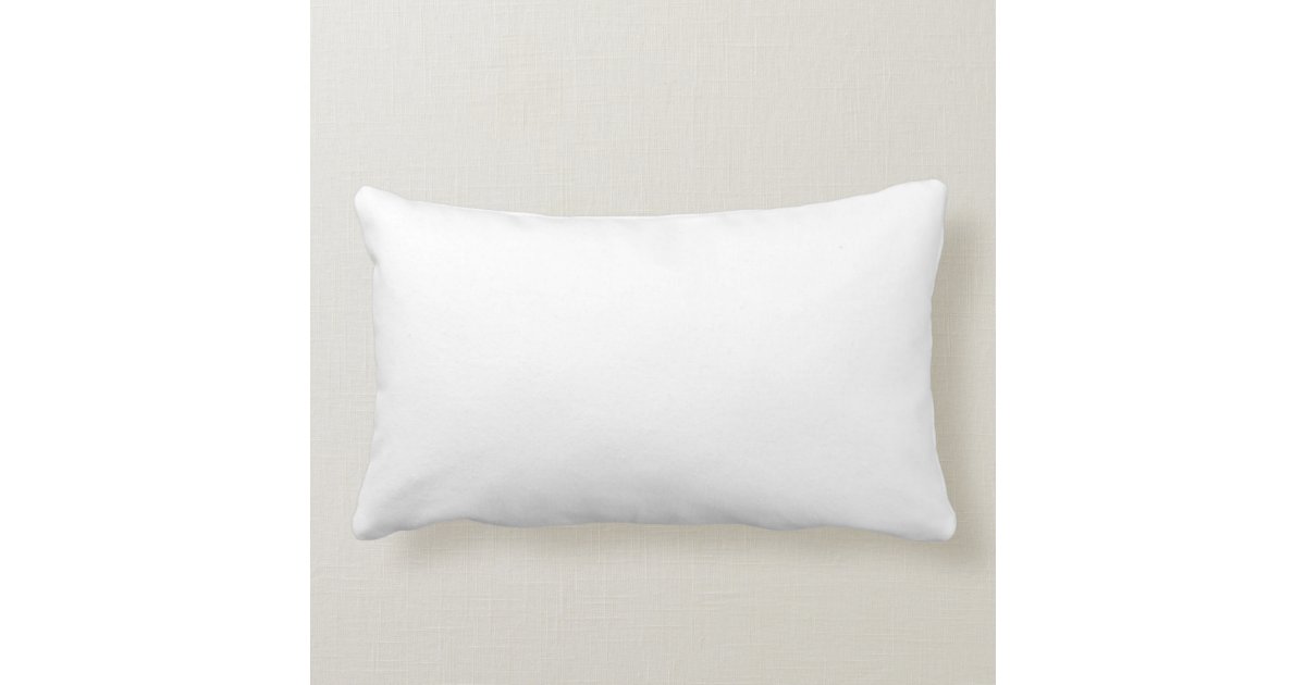 Plain white beautiful luxury lumbar pillow | Zazzle