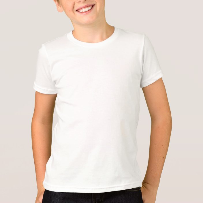 Plain white, black ringer t-shirt for kids | Zazzle.com