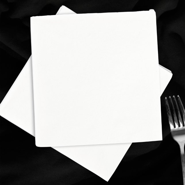 Plain White Blank Luncheon Wedding Paper Napkins (Plain white paper napkins for weddings. Luncheon size.)