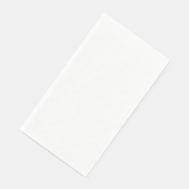 Plain White Blank Wedding Paper Guest Towels (Corner)
