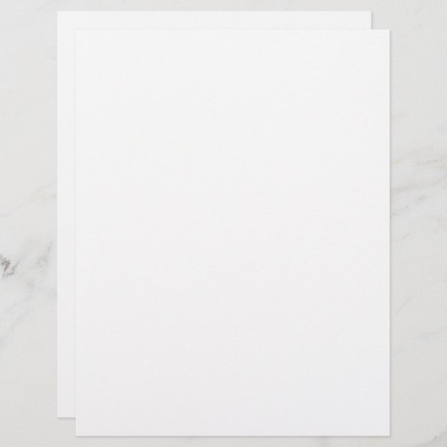 Plain White Color Scrapbooking Paper (Front/Back)