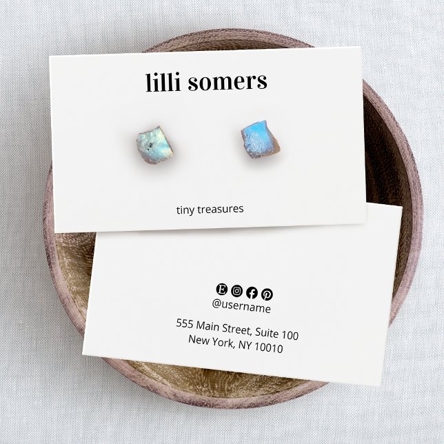  Plain White Earring Display Card (Creator Uploaded)