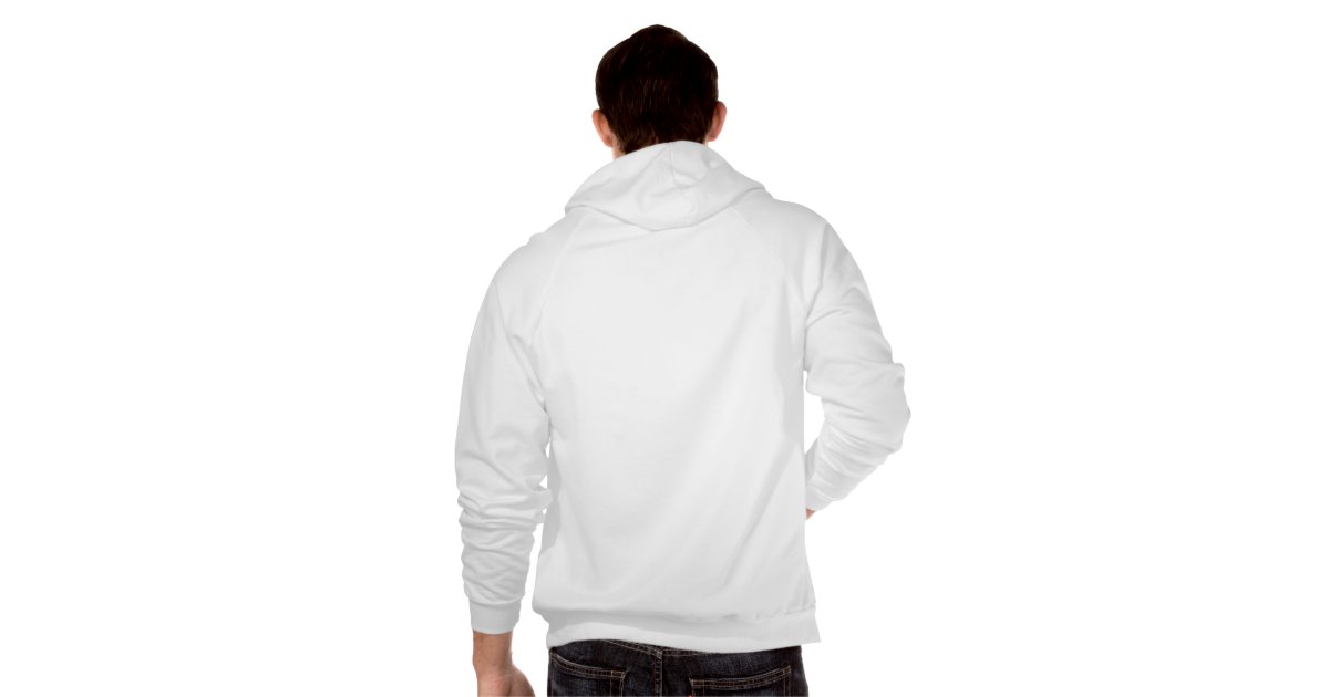 Plain white fleece zip hoodie for men | Zazzle