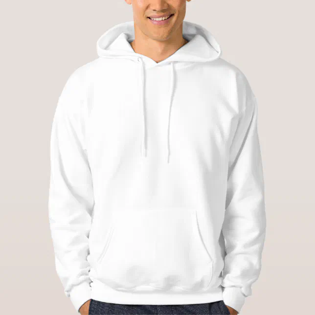 Plain White Hoodie for Men | Zazzle