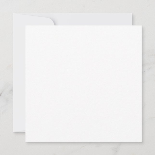 Plain White Invitation (Front)