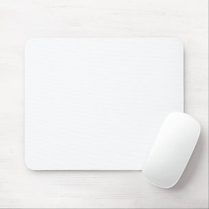 Plain white mouse pad