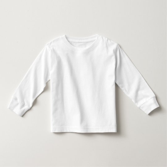 Plain white toddler long sleeve t-shirt for kids | Zazzle.com