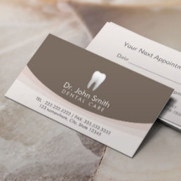Plain White Tooth Professional Dental Appointment