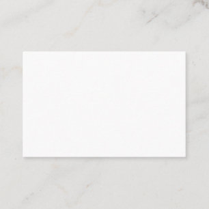 Plain White UK Euro 85mm x 55mm Rectangular Matte Business Card