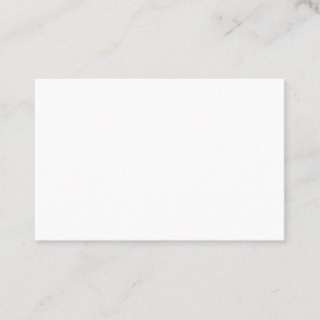 Plain White UK Euro 85mm x 55mm Rectangular Matte Business Card (Front)