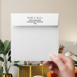 Plain With Return Address Envelope<br><div class="desc">Envelopes to compliment your wedding mailings (CHECK SIZES OF INTENDED CONTENT BEFORE ORDERING) wedding products from Ricaso</div>