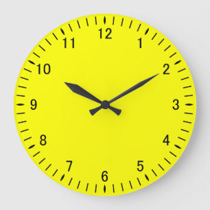 Plain Yellow 21A Acrylic Wall Clock
