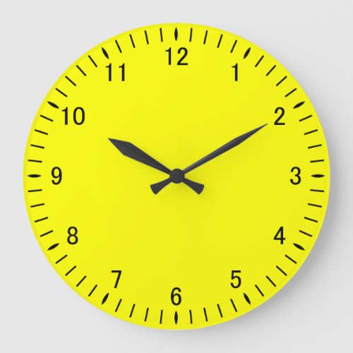 Plain Yellow 21A Acrylic Wall Clock