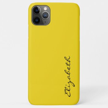 Plain Yellow Background Iphone 11 Pro Max Case by NhanNgo at Zazzle