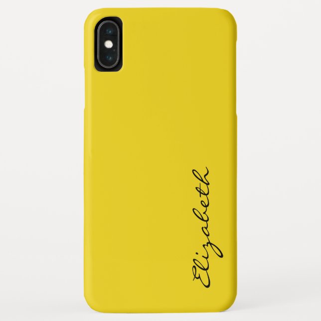 Plain Yellow Background Case-Mate iPhone Case (Back)