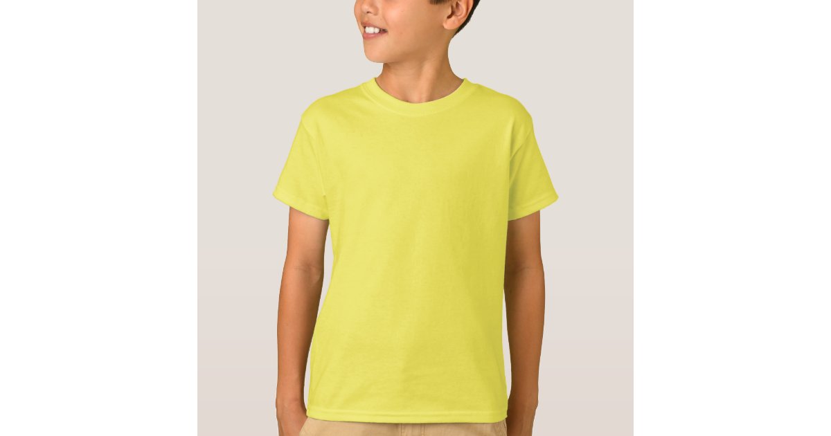 Plain yellow t-shirt for kids | Zazzle