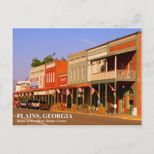 PLAINS, GEORGIA - Home of President Jimmy Carter Postcard