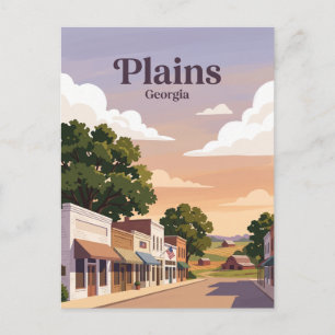 Plains, Georgia Postcard
