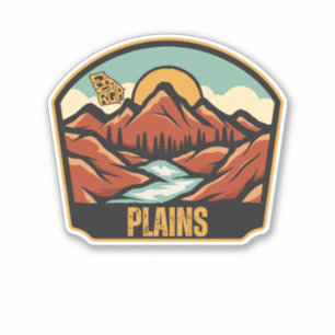 Plains, Georgia Sticker