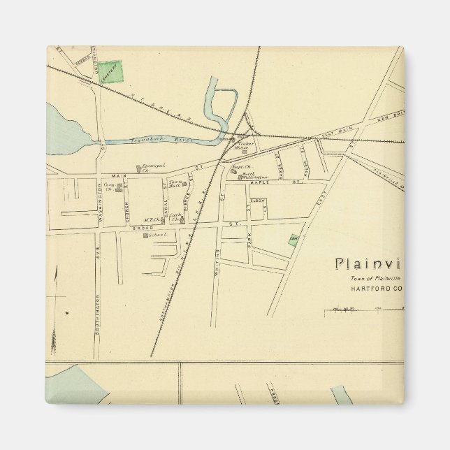 Plainville, Warehouse Pt, Windsor Magnet (Front)