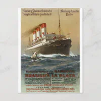 akse Mentalt konkurrence Plakat der Hamburg 1899 - Cruise Ship Liner Postcard | Zazzle