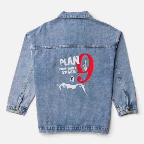 Plan 9 From Outer Space Inspector Clay Tribute  Denim Jacket