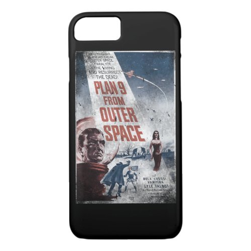 PLAN 9 FROM OUTER SPACE Movie Poster Vintage Film  iPhone 87 Case