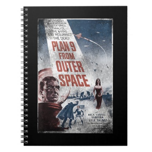 PLAN 9 FROM OUTER SPACE Movie Poster Vintage Film  Notebook