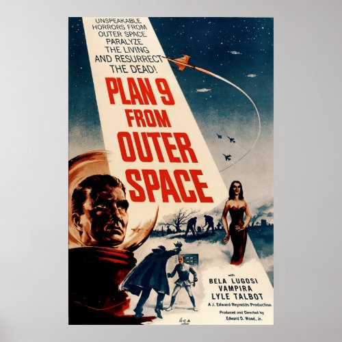 Plan 9 From Outer Space _ Sci_Fi Movie Vintage Poster
