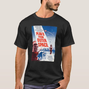 PLAN 9 FROM OUTER SPACE Sci-fi Sience Vintage Post T-Shirt