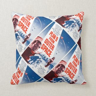 Plan 9 From Outer Space Throw Pillows