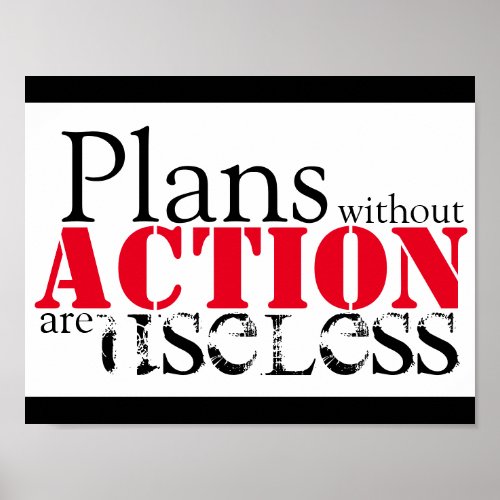 Plan Action Poster
