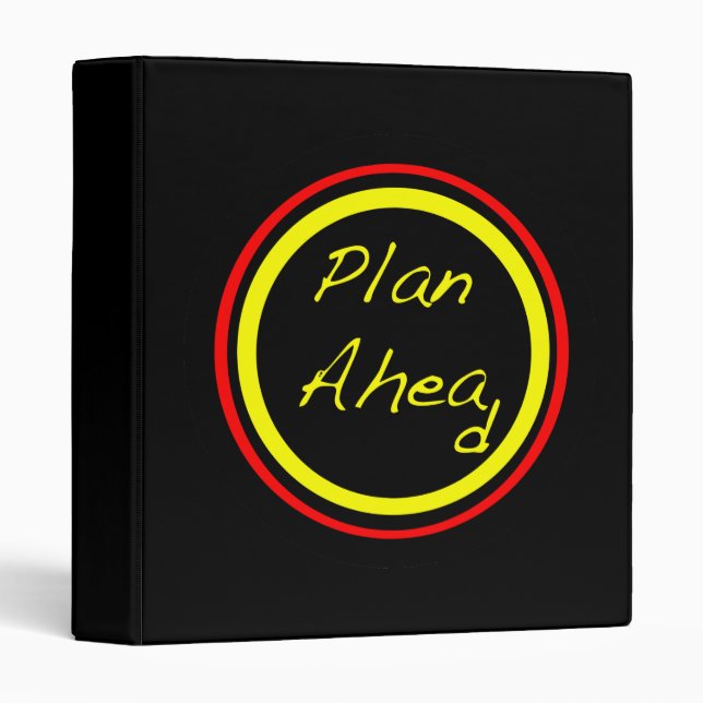 Plan Ahead 3 Ring Binder (Front/Spine)