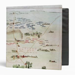 Plan and view of the Battle of Waterloo 3 Ring Binder