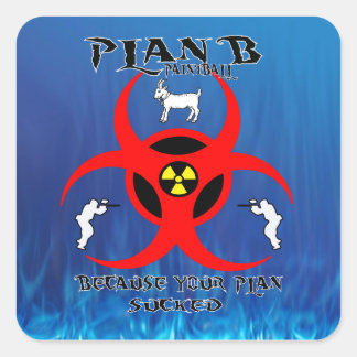 Plan B Paintball Small Logo Sticker