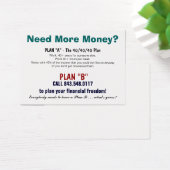 Plan B Sizzle Card (Desk)