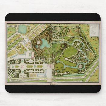 Plan Du Jardin Et Chateau De La Reine Mouse Pad by EnhancedImages at Zazzle