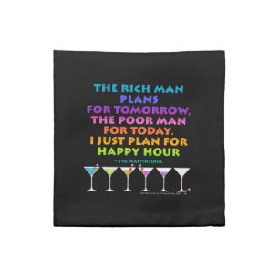 Plan for Happy Hour Martini Zen American MoJo Napk Cloth Napkin