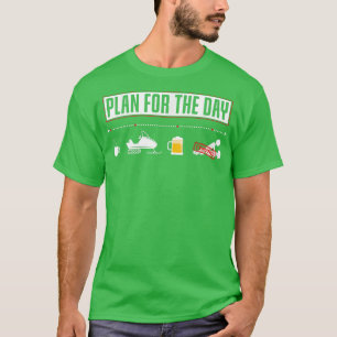 Plan For The Day Funny Snowmobile T-Shirt
