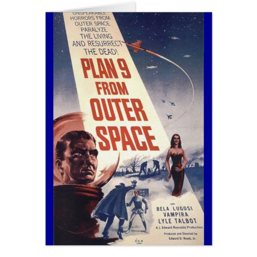 Plan nine from outer space" cards (Front)