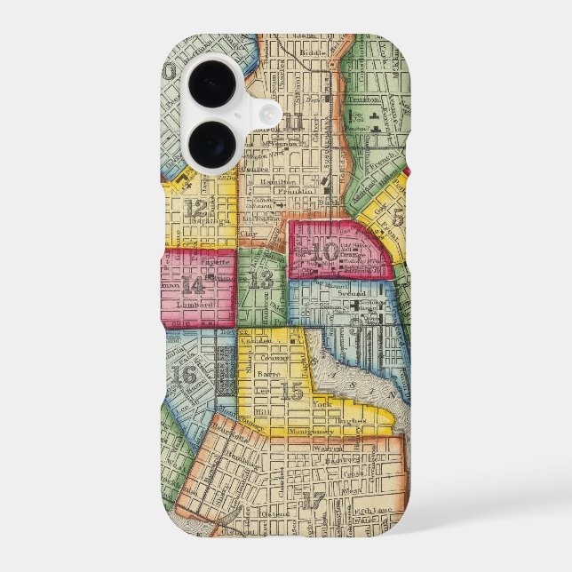 Plan Of Baltimore Iphone Case (Back)