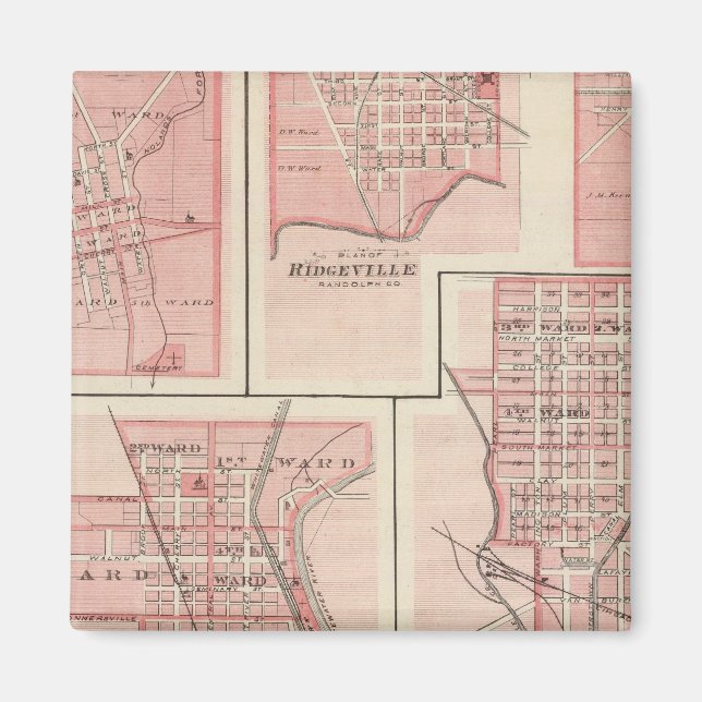Plan of Cambridge City, Wayne Co with Newport Magnet (Front)